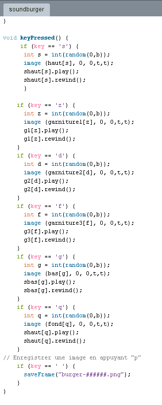 code processing soundburger